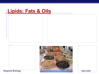 Regents Biology 2003-2004
Lipids: Fats & Oils
 