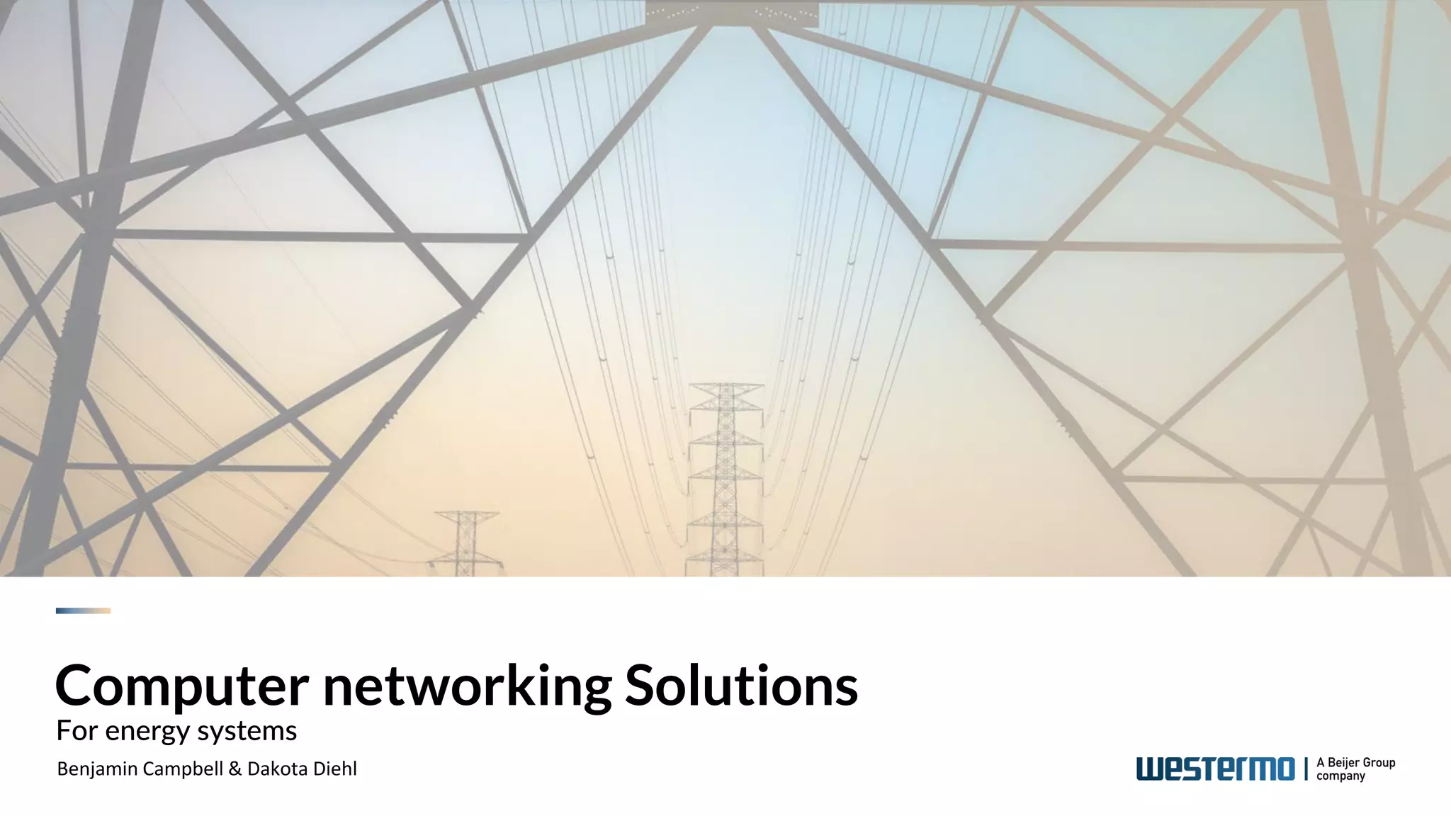 Computer Networking Solutions for Energy Systems | PDF