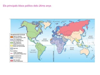 Els principals blocs polítics dels últims anys
 