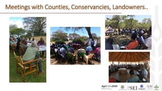 Meetings with Counties, Conservancies, Landowners..
 