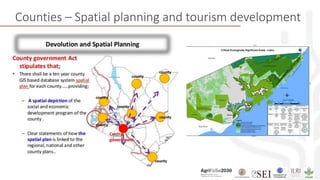Counties – Spatial planning and tourism development
 
