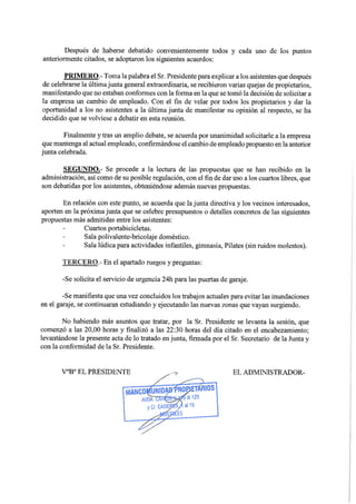 Acta Junta Extra 05/11/15