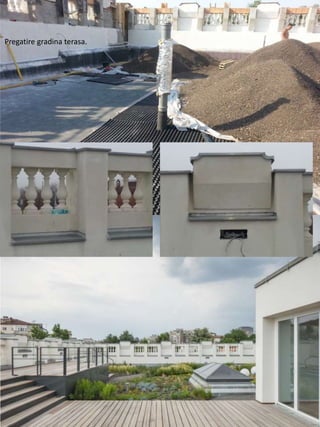 Pregatire gradina terasa.
 