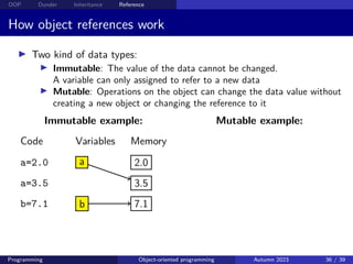 Comprehensive Introduction to Object-Oriented Programming in Python | PDF
