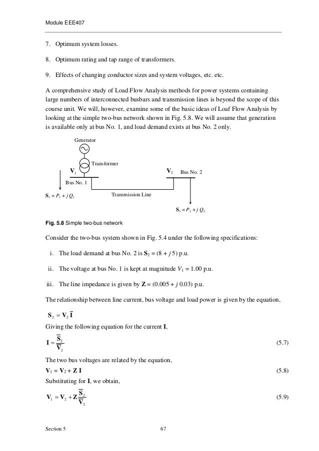 Power system calculations
