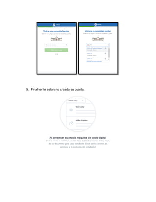 5. Finalmente estara ya creada su cuenta.
 