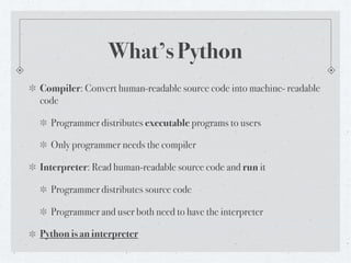 What is Python | PPT