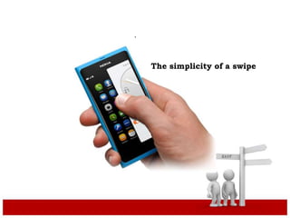 .
The simplicity of a swipe
 