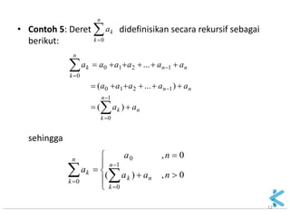 Matematika Diskrit - 05 rekursi dan relasi rekurens - 01 | PDF
