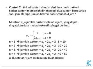 Matematika Diskrit - 05 rekursi dan relasi rekurens - 01 | PDF