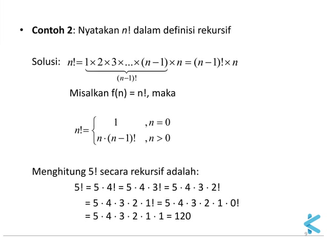 Matematika Diskrit - 05 rekursi dan relasi rekurens - 01 | PDF