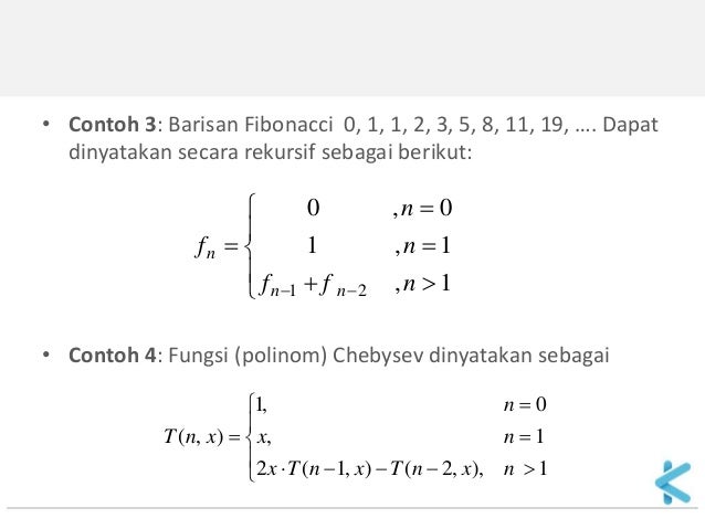 Matematika Diskrit 05 Rekursi Dan Relasi Rekurens 01