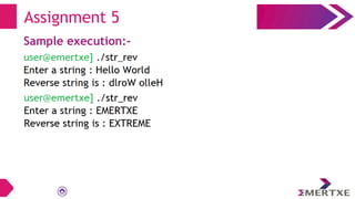 Assignment 5
Sample execution:-
 