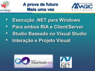 A prova de futuroMaisumavezExecução .NET para Windows
