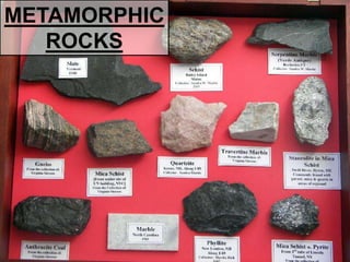 METAMORPHIC
ROCKS

 