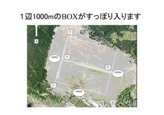 １辺1000mのBOXがすっぽり入ります
 