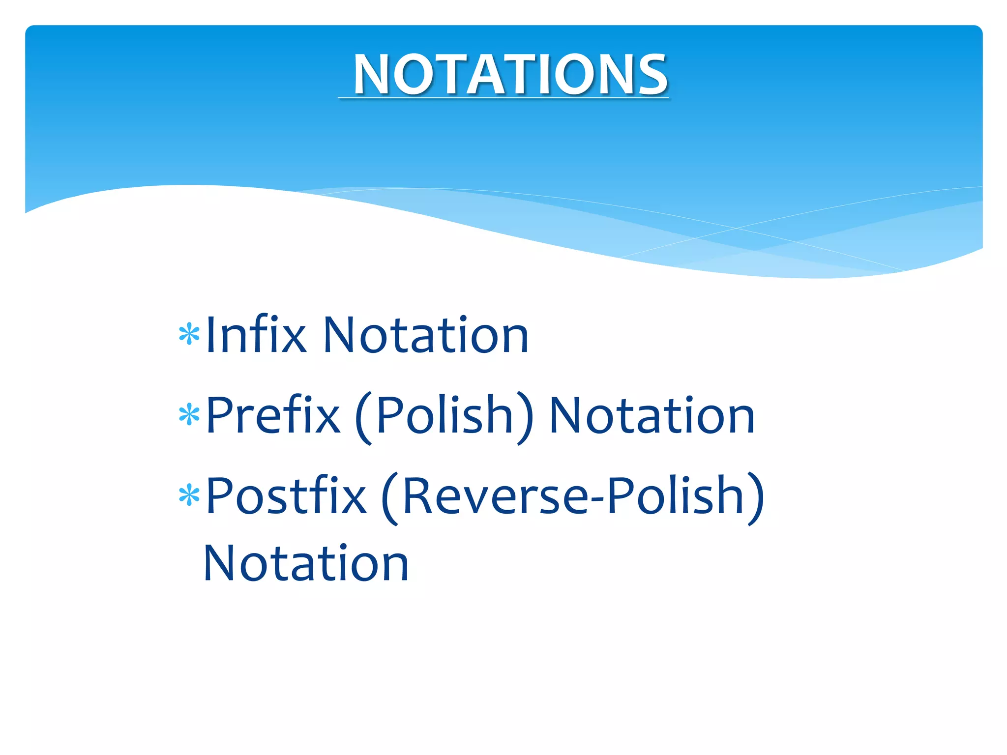 Polish Notation In Data Structure PPT