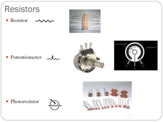 Resistors Resistor Potentiometer Photoresistor 