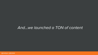And...we launched a TON of content
@HubSpot | @DylSell@HubSpot | @DylSell
 