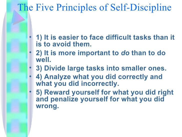 Importance of self discipline in life essay