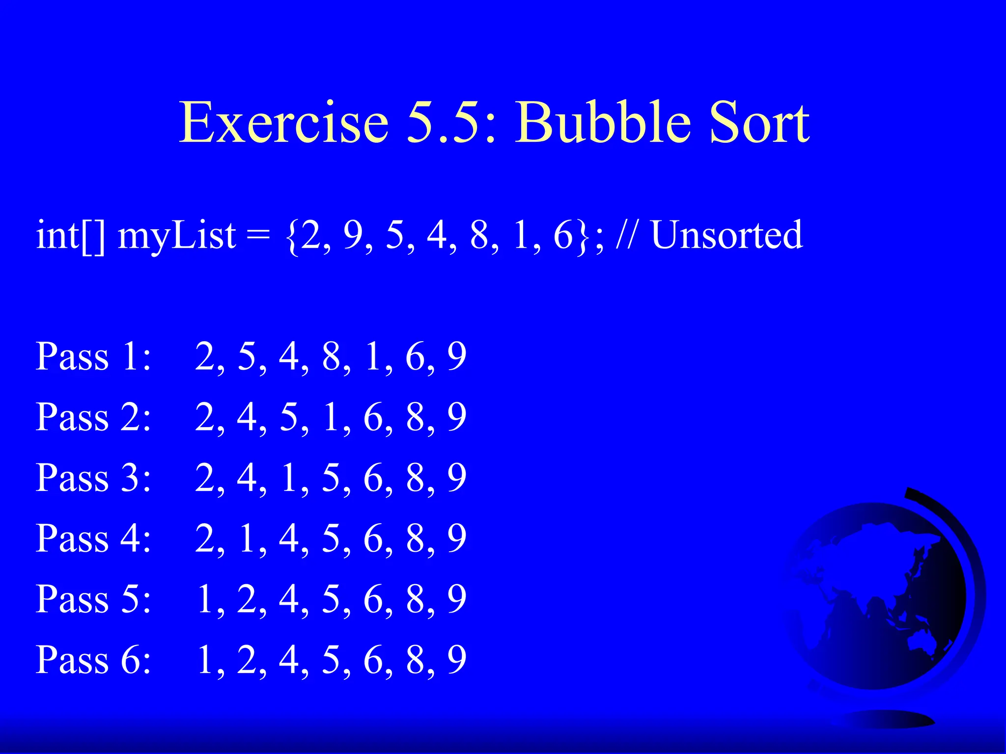05slide_arrays_creation_searching_sorting.ppt | Free Download
