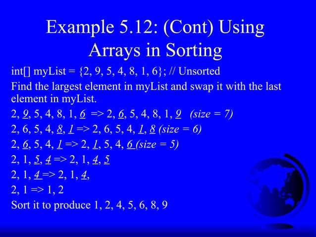 05slide_arrays_creation_searching_sorting.ppt | Free Download
