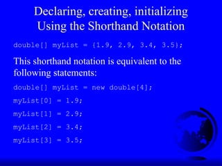 05slide_arrays_creation_searching_sorting.ppt | Free Download