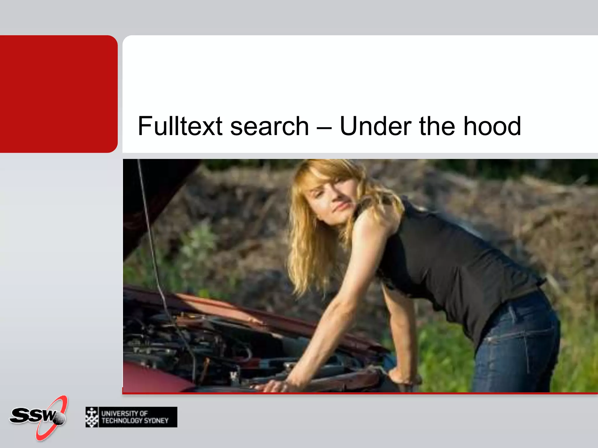 Fulltext search – Under the hood