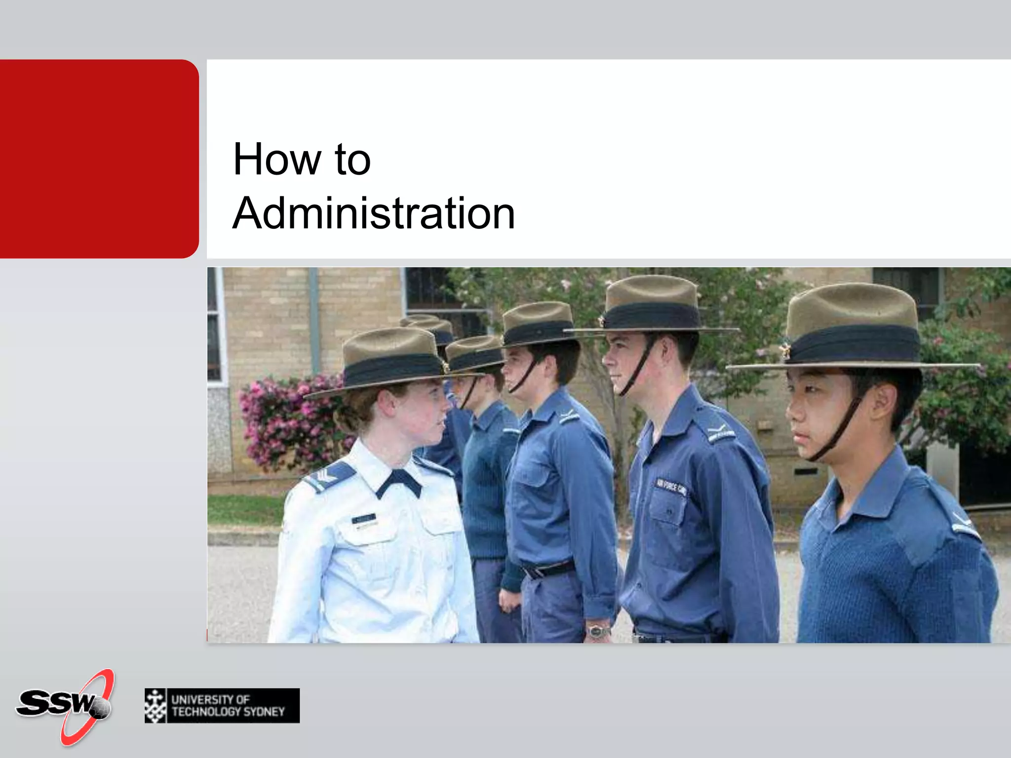 How toAdministration