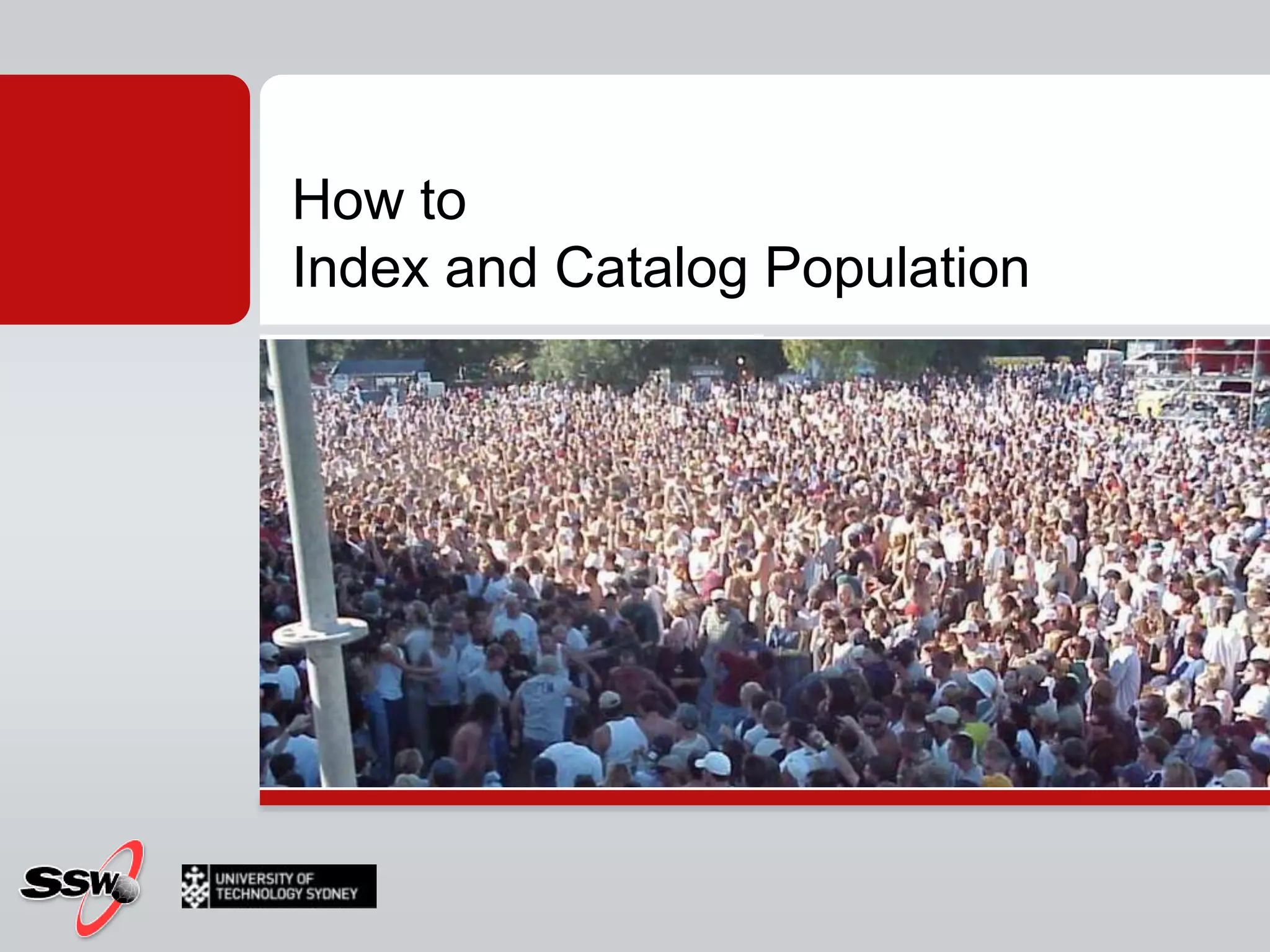 SummaryTSQL command CREATE FULLTEXT INDEX Full-text indexes on Text-basedBinaryImage columnsVARBINARY / IMAGE Store files in their native format within SQL Server Full-text indexing and searchingLots of helper services/functionalityWord-breaker routines, language files, noise word files, filters and protocol handlers.