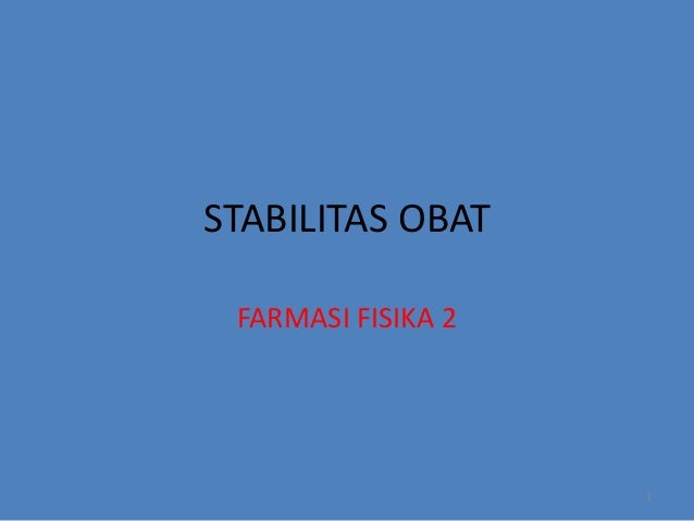 STABILITAS OBAT ADALAH EPUB STABILITAS OBAT ADALAH EPUB