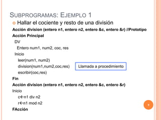 Programación Modular - Subprogramas o funciones | PDF