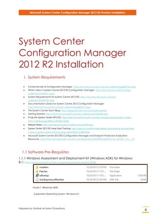 Microsoft System Center Configuration Manager 2012 R2 Installation | PDF