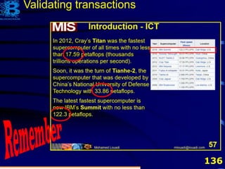 136
Validating transactions
 