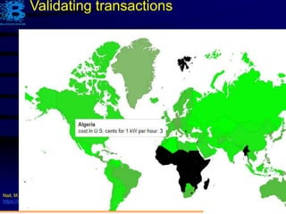 155
Nail, M. and Di Giuda, M.(Dec 20, 2017). What countries are most profitable for mining?
https://bitnewstoday.com/market/mining/what-countries-are-most-profitable-for-mining/, last accessed Feb 16, 2018.
Validating transactions
 