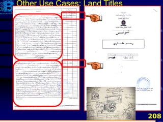 208
Other Use Cases: Land Titles
 