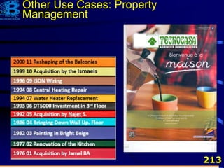 213
Other Use Cases: Property
Management
 