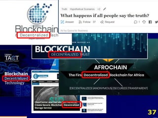 37
Blockchain defined
 