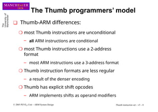 05_Thumb (15).pptx ARM MICROCONTROLLERS THUMB INSTRUCTIONS WORKING ...