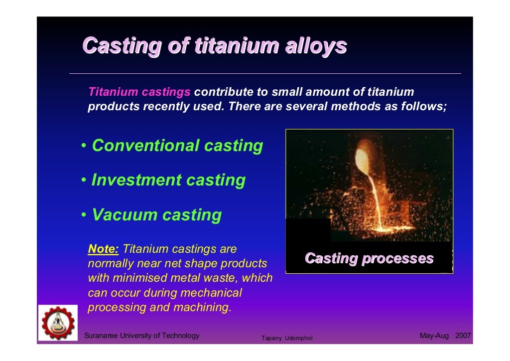 titanium and titanium alloys