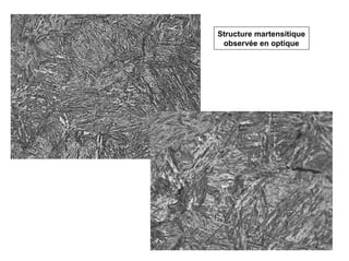 18
Structure martensitique
observée en optique
 