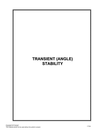 1539pk
TRANSIENT (ANGLE)
STABILITY
Copyright © P. Kundur
This material should not be used without the author's consent
 
