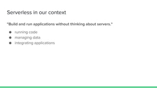 Embracing Serverless: reengineering a real-estate digital marketplace ...