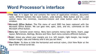 Comprehensive Introduction to Word Processing and File Management | PPTX