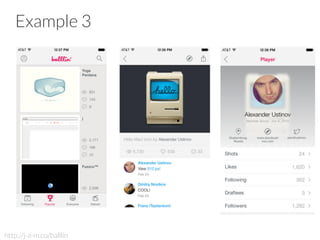 Example 3
http://j-a-m.co/balllin
 