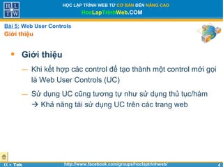 Webusercontrol Bài 5 - Web User Controls Asp.net