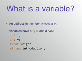 5. Variables | PPT