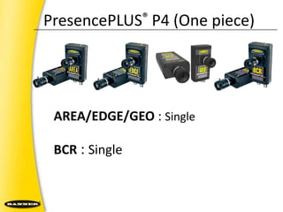 PresencePLUS® P4 (One piece)AREA/EDGE/GEO: Single BCR : Single 