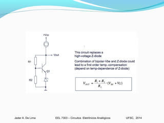 EEL 7303 – Circuitos Eletrônicos AnalógicosJader A. De Lima UFSC, 2014
 