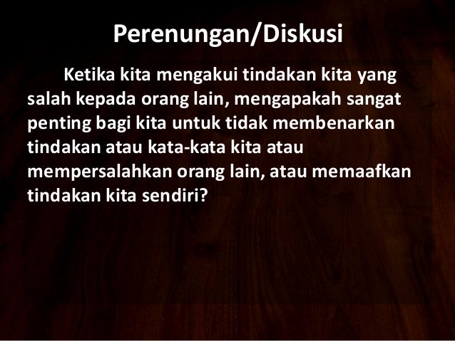 Kata Kata Pengampunan Dosa Kristen
